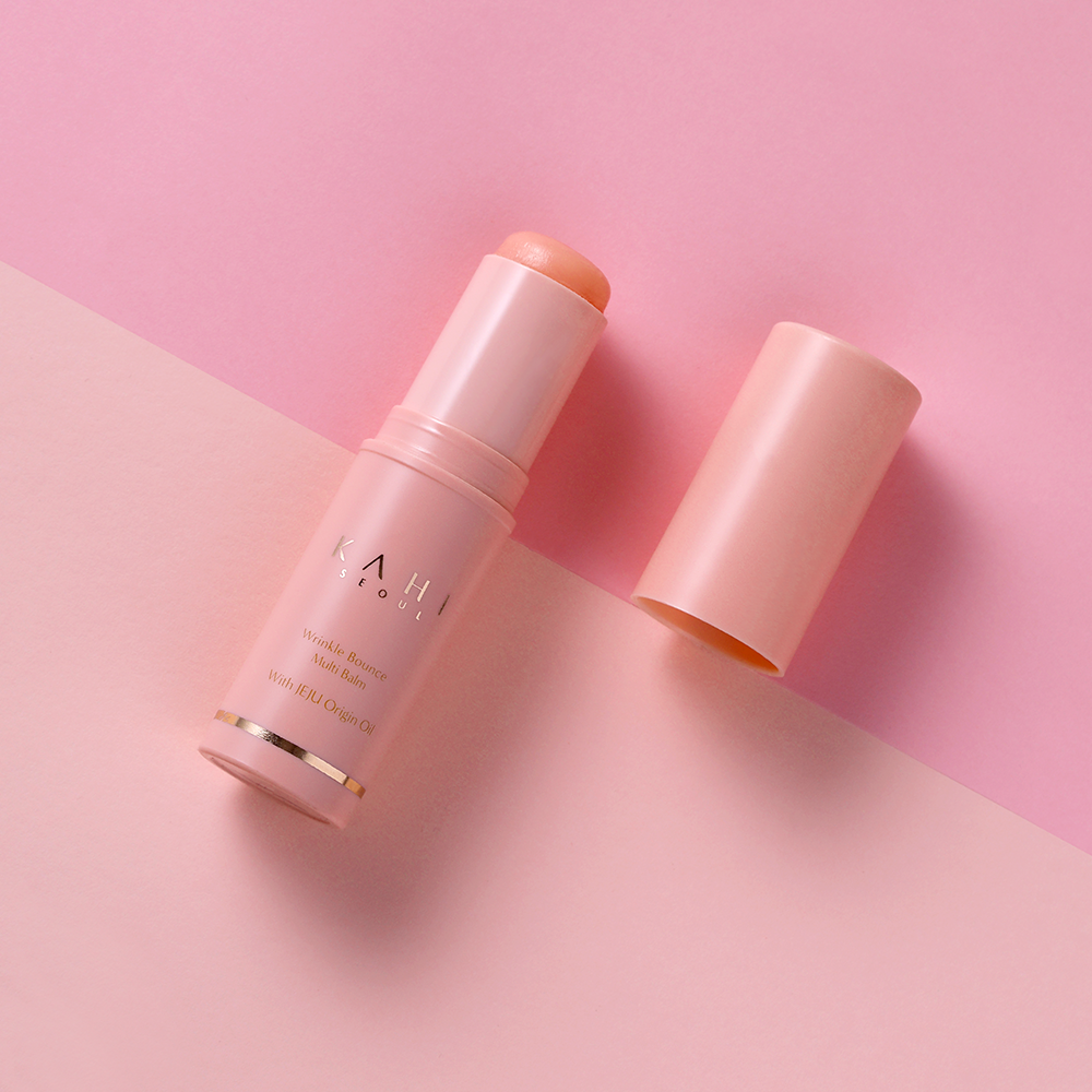 Seskin skincare product on a pink background